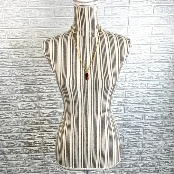 Vintage Sarah Coventry Gold & Maroon Necklace - Picture 3 of 7